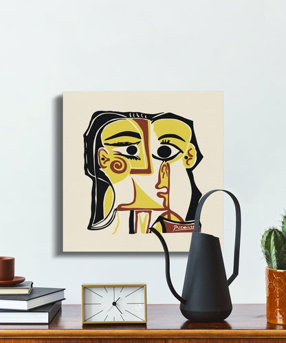 Premium Poster of Unique Picasso Inspired Abstract Face Canvas Wraps