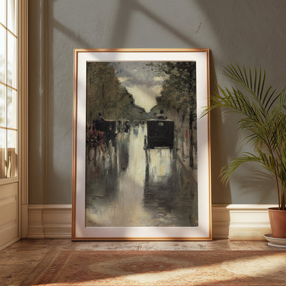 Premium Poster of Urban Carriage Riding in Rain Forest Posters