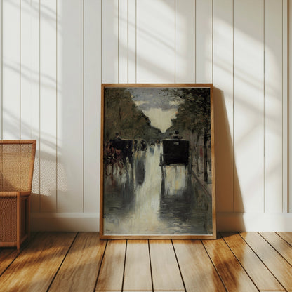 Premium Poster of Urban Carriage Riding in Rain Forest Posters