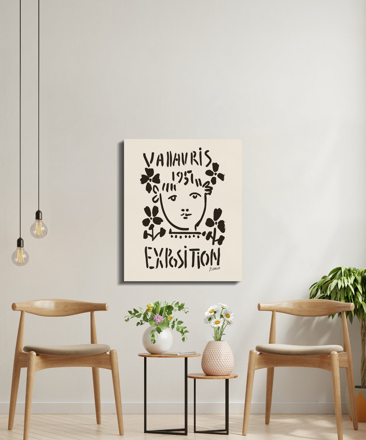 Premium Poster of Vallauris 1957 Exposition Picasso Wall Art Canvas Wraps