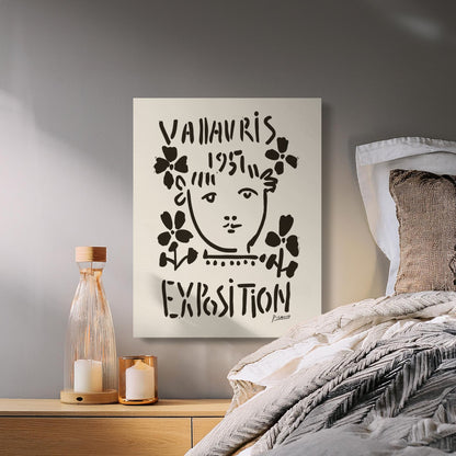 Premium Poster of Vallauris 1957 Exposition Picasso Wall Art Canvas Wraps