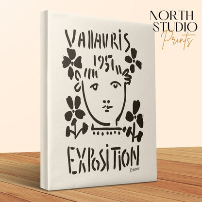Premium Poster of Vallauris 1957 Exposition Picasso Wall Art Canvas Wraps