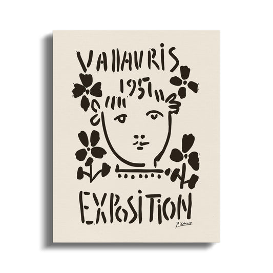 Premium Poster of Vallauris 1957 Exposition Picasso Wall Art Canvas Wraps