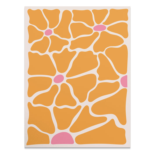 Premium Poster of Vibrant Abstract Floral Art Posters