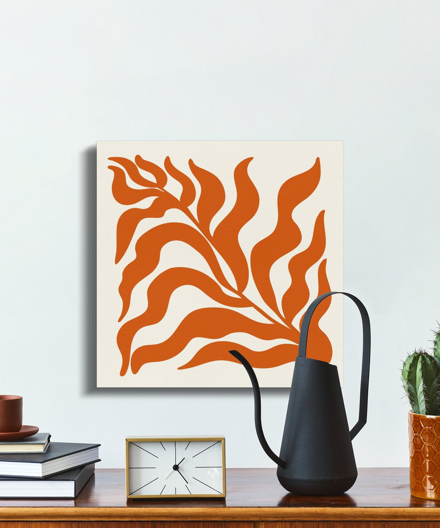 Premium Poster of Vibrant Abstract Floral Designed Wall Canvas Wraps
