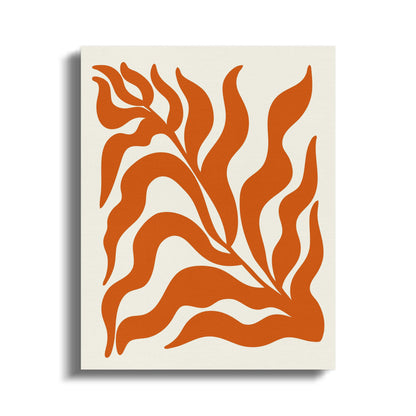 Premium Poster of Vibrant Abstract Floral Designed Wall Canvas Wraps