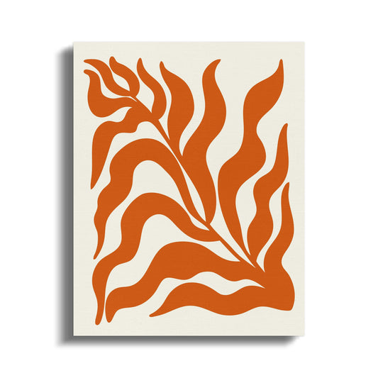 Premium Poster of Vibrant Abstract Floral Designed Wall Canvas Wraps