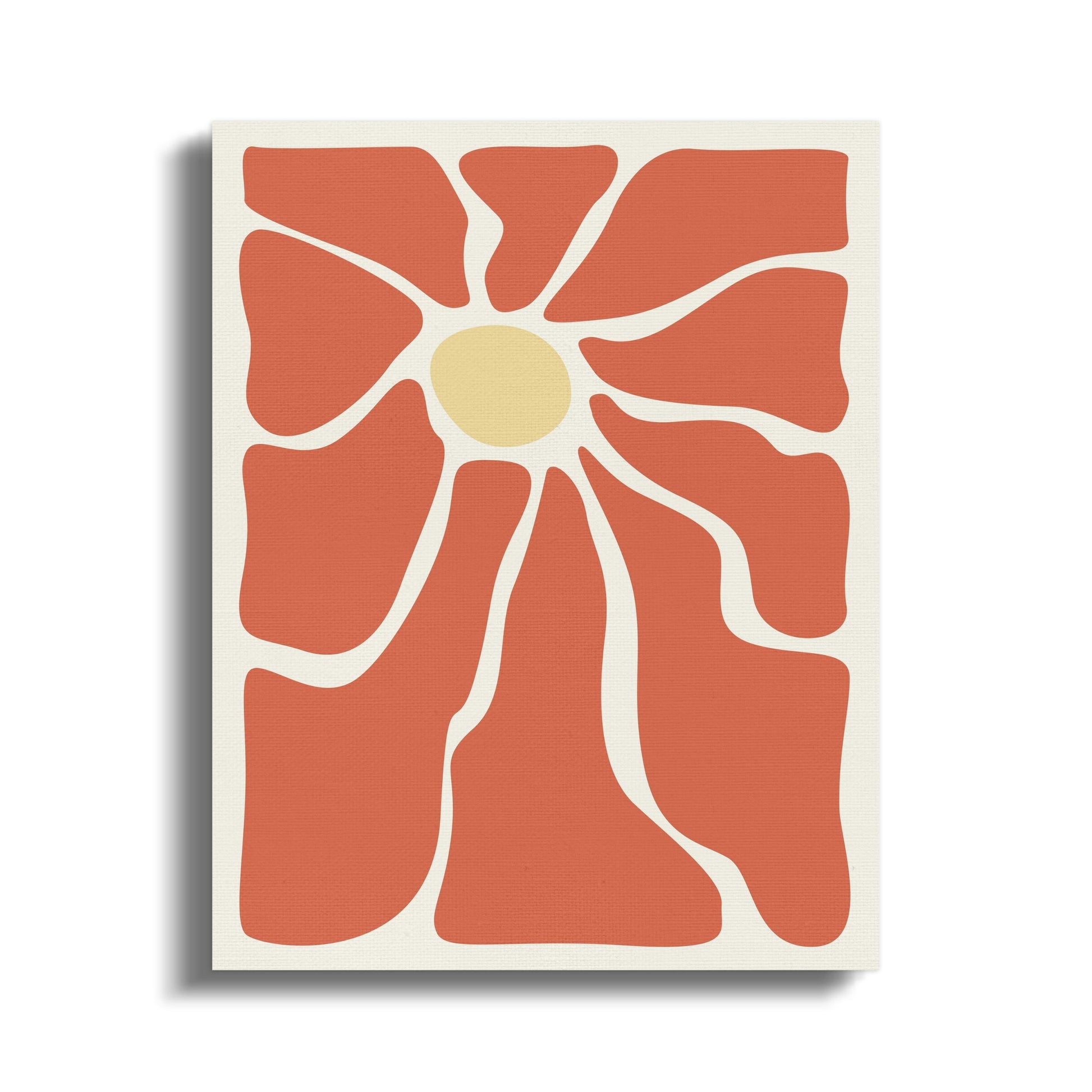 Premium Poster of Vibrant Abstract Floral Wall Art Canvas Wraps