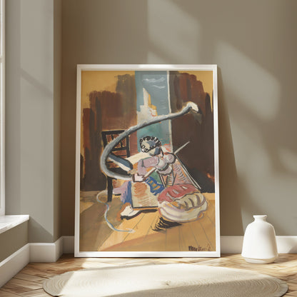 Premium Poster of Vibrant Art Print Captivating Abstract Design Posters