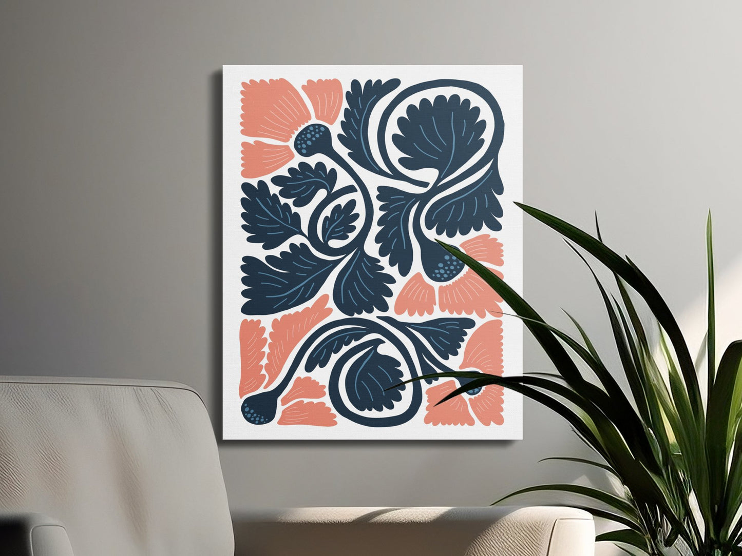 Premium Poster of Vibrant Botanical Illustration Floral Canvas Wraps