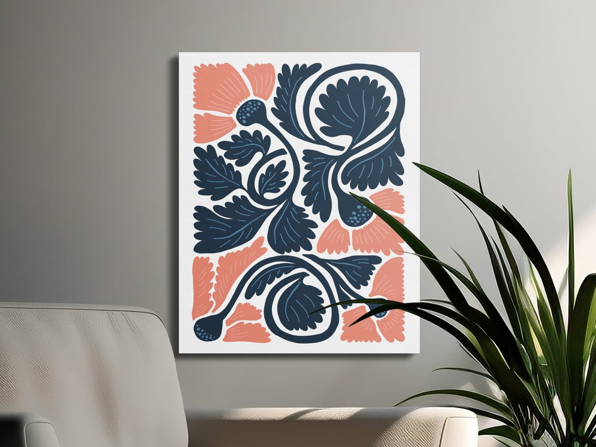 Premium Poster of Vibrant Botanical Illustration Floral Canvas Wraps