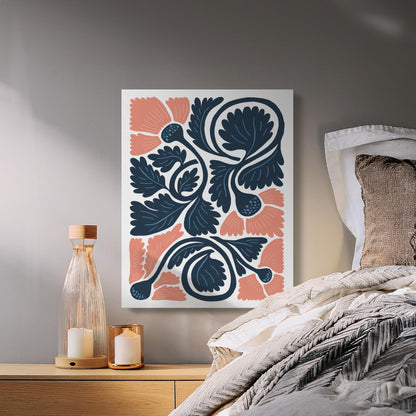 Premium Poster of Vibrant Botanical Illustration Floral Canvas Wraps