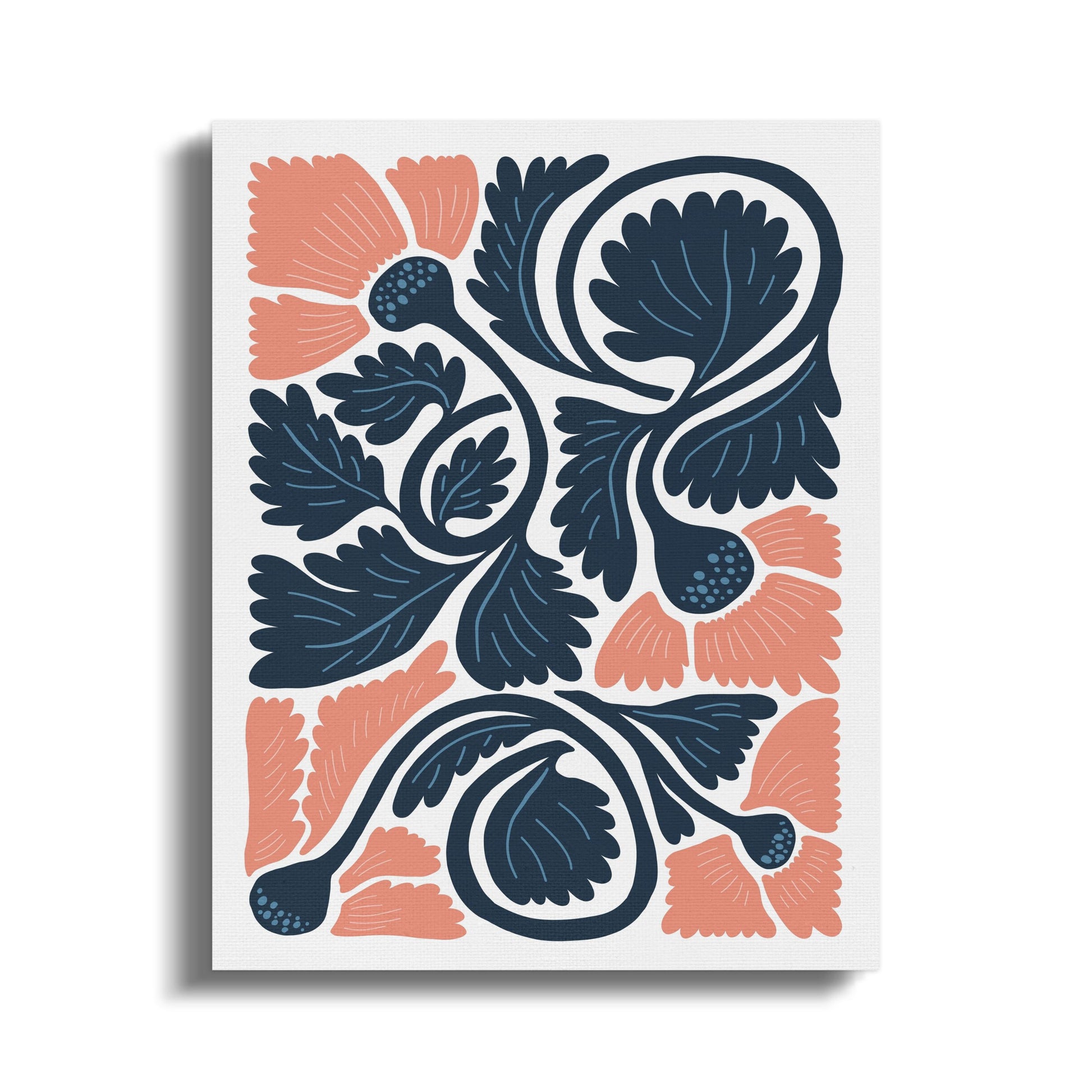 Premium Poster of Vibrant Botanical Illustration Floral Canvas Wraps