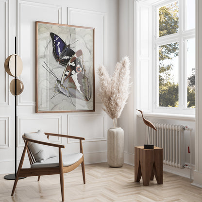 Premium Poster of Vibrant Butterfly Illustration Wall Art Decor Posters