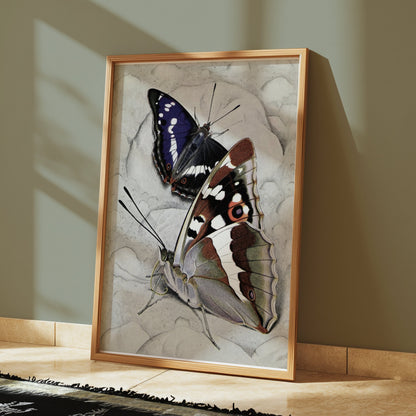 Premium Poster of Vibrant Butterfly Illustration Wall Art Decor Posters