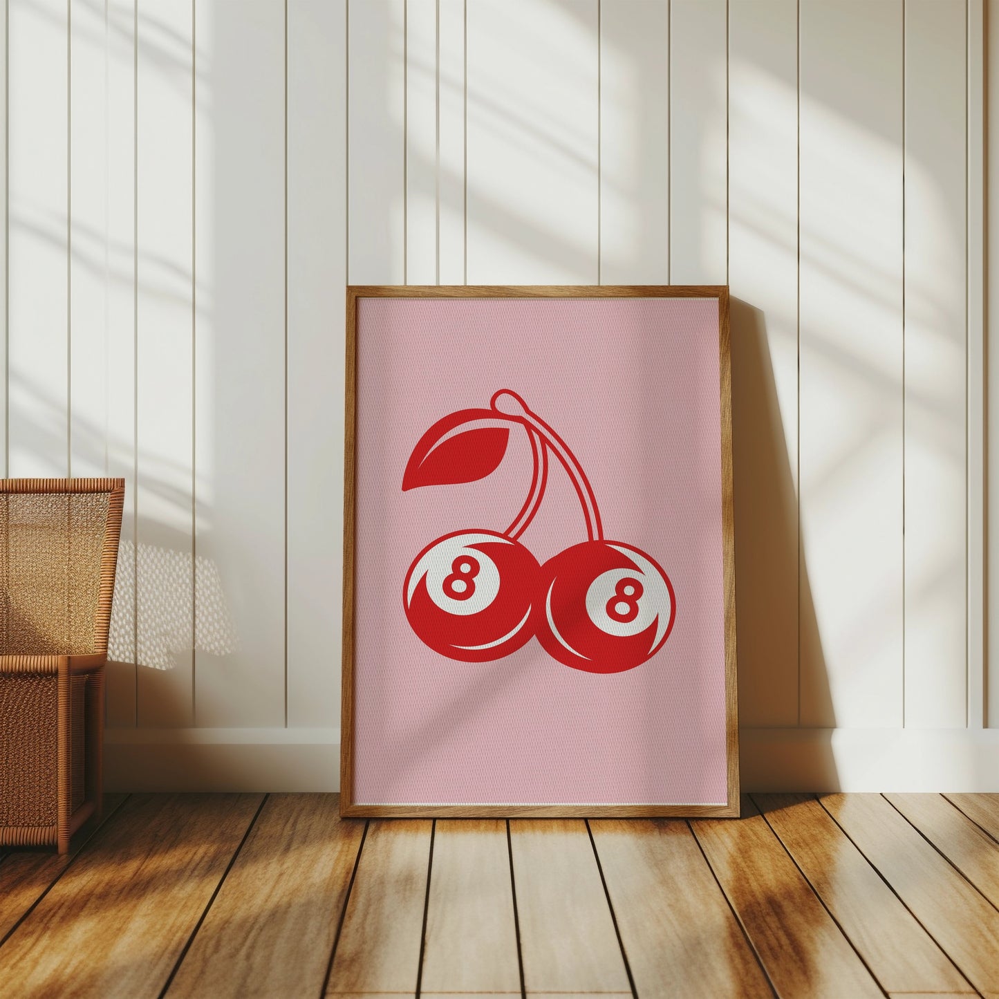 Premium Poster of Vibrant Cherry Double Eight Art Decor Posters