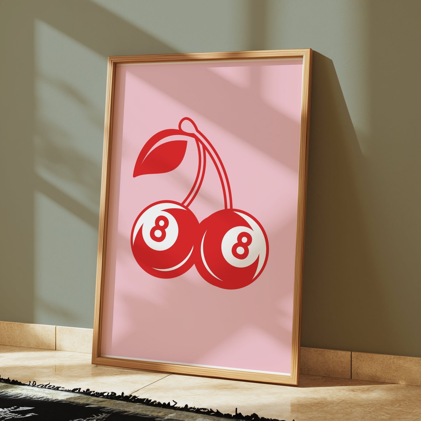 Premium Poster of Vibrant Cherry Double Eight Art Decor Posters