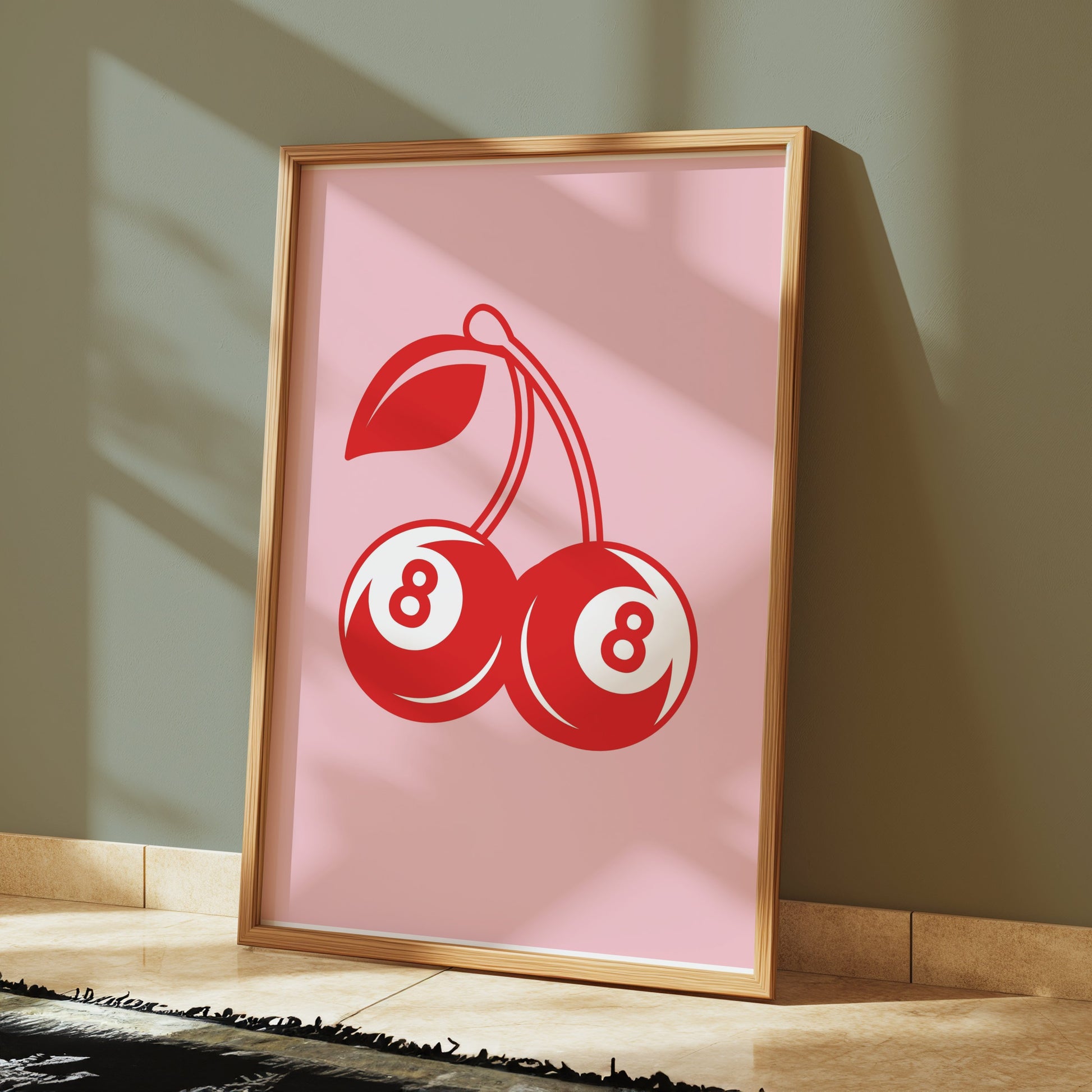 Premium Poster of Vibrant Cherry Double Eight Art Decor Posters