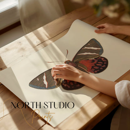 Premium Poster of Vibrant Colorful Butterfly Nature Wall Art Posters