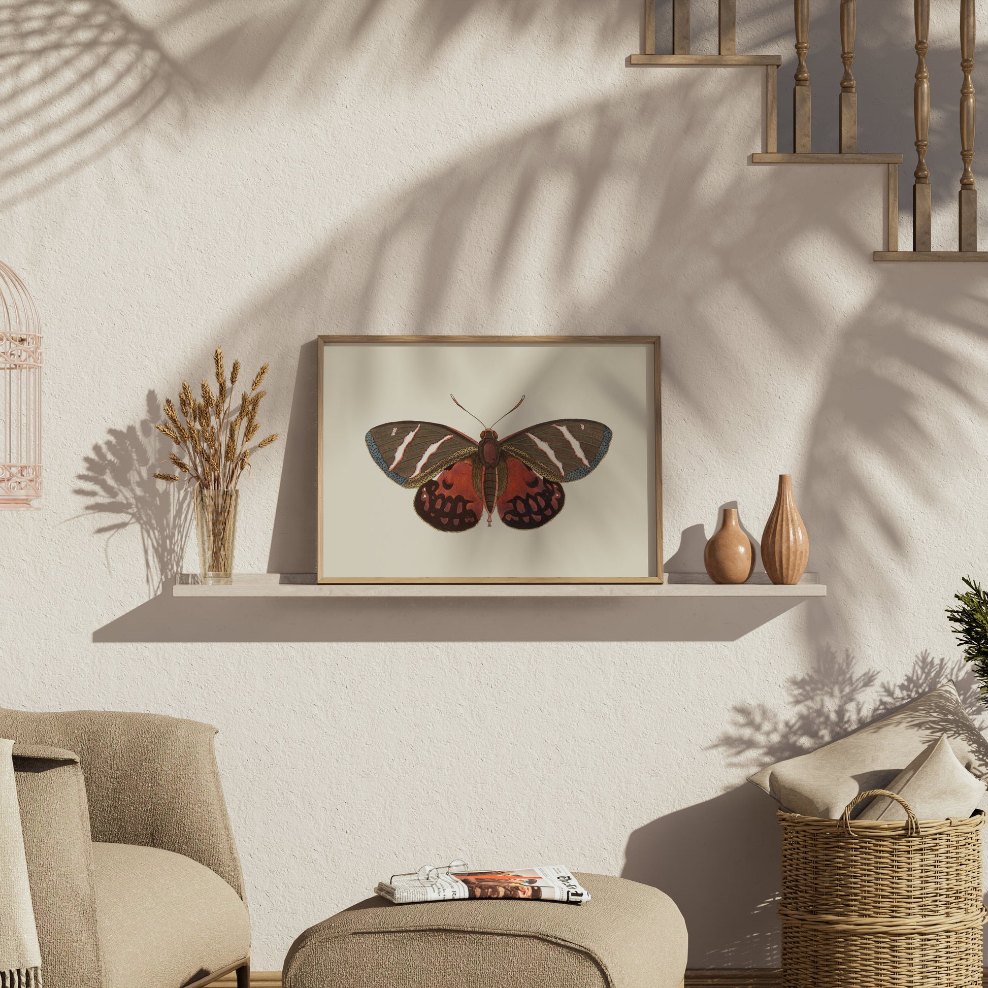 Premium Poster of Vibrant Colorful Butterfly Nature Wall Art Posters