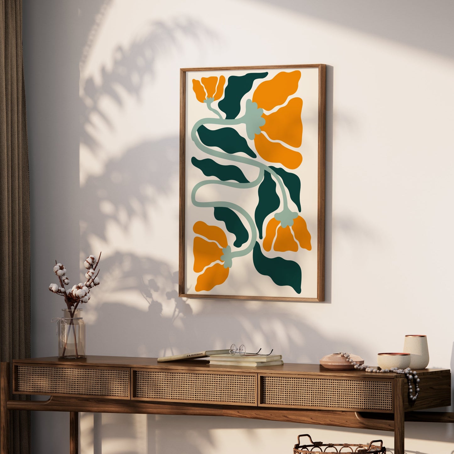 Premium Poster of Vibrant Floral Art Print for Home Wall Décor Posters