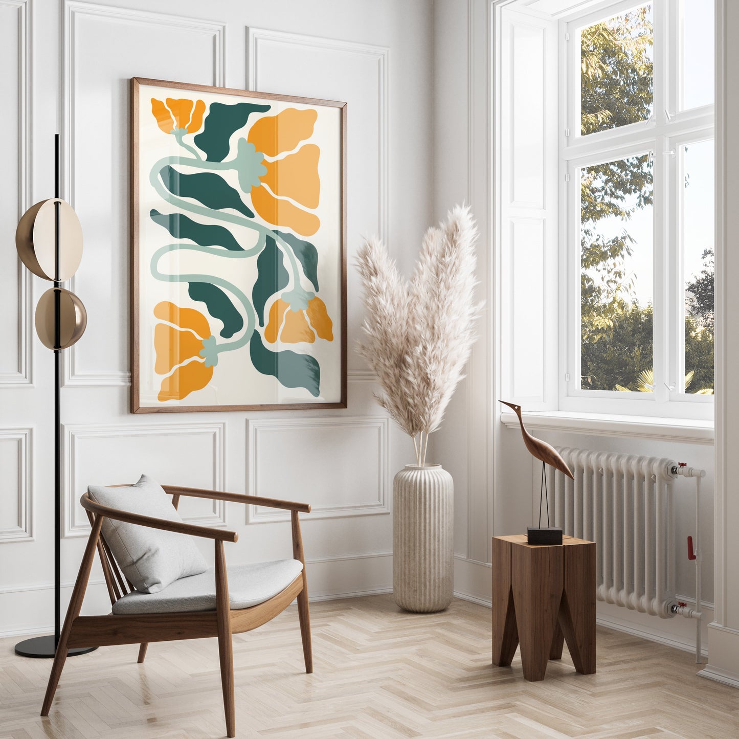 Premium Poster of Vibrant Floral Art Print for Home Wall Décor Posters