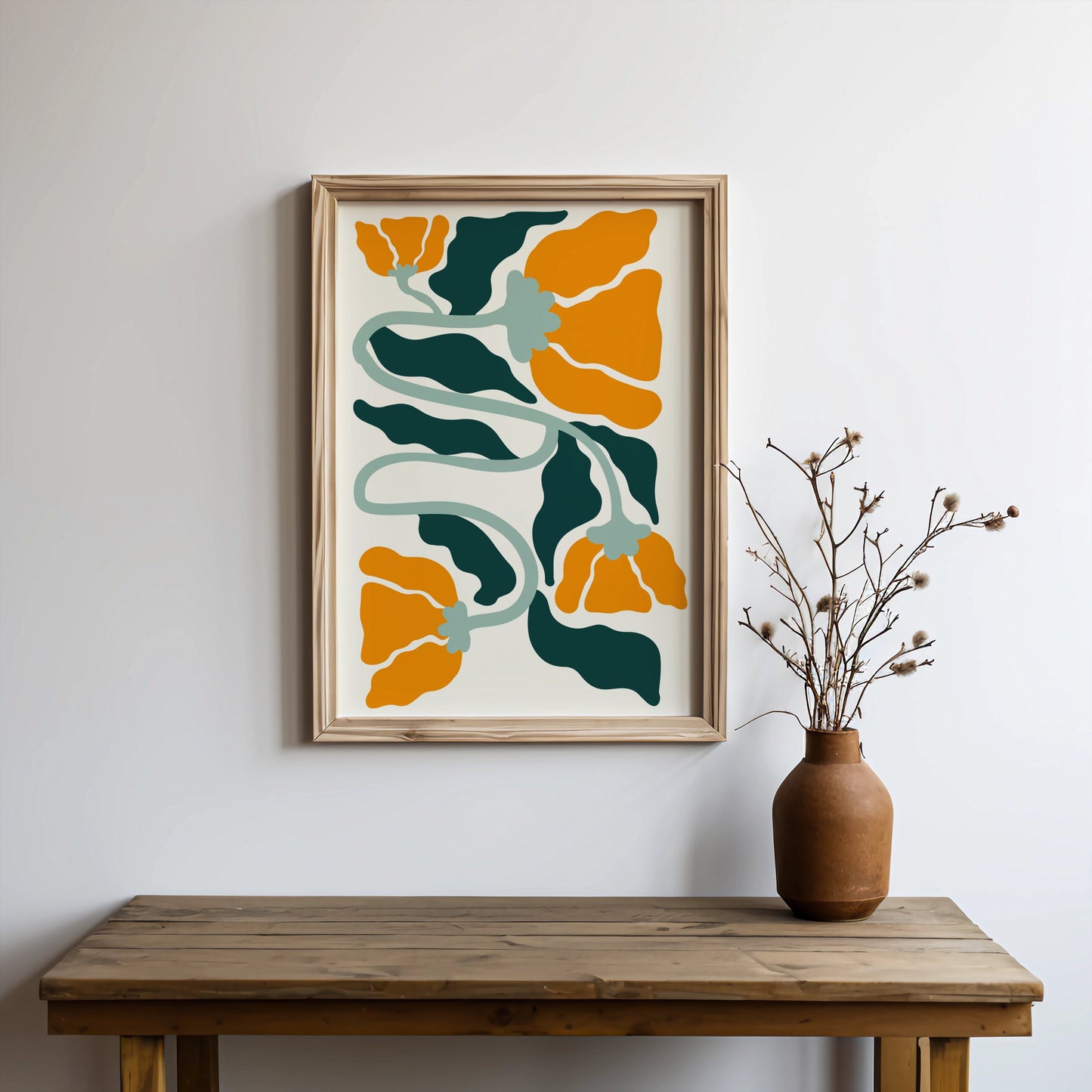 Premium Poster of Vibrant Floral Art Print for Home Wall Décor Posters