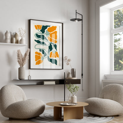 Premium Poster of Vibrant Floral Art Print for Home Wall Décor Posters