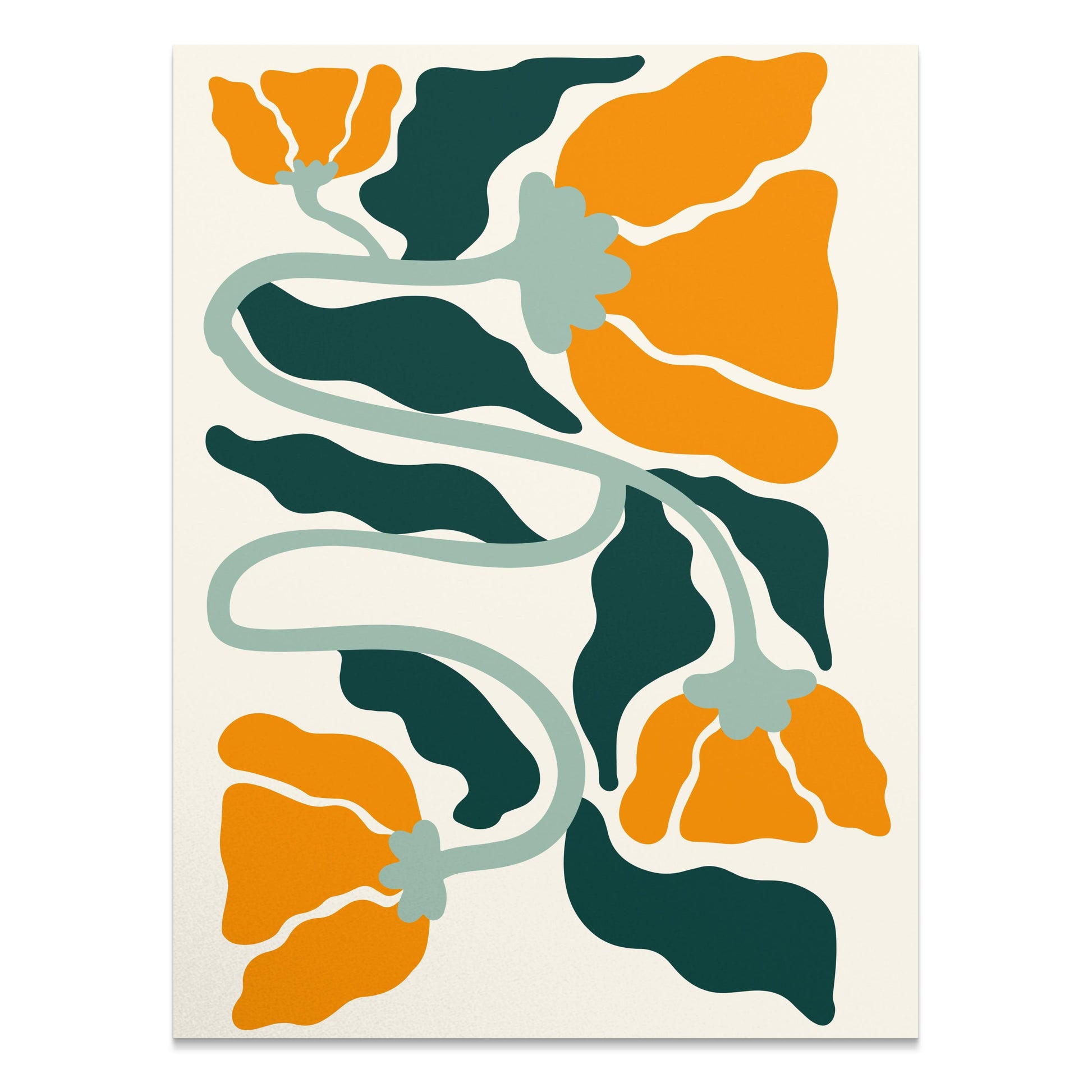 Premium Poster of Vibrant Floral Art Print for Home Wall Décor Posters