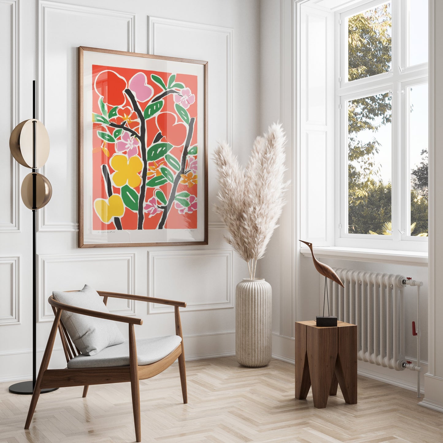 Premium Poster of Vibrant Floral Botanical Art Print Colorful Wall Posters