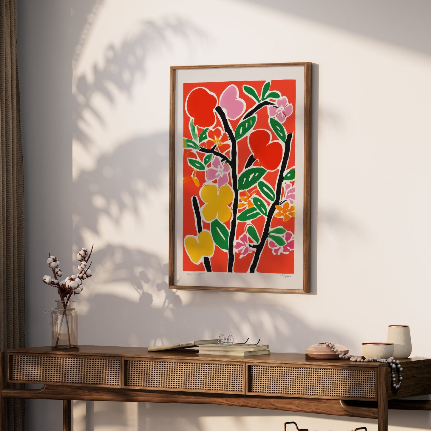 Premium Poster of Vibrant Floral Botanical Art Print Colorful Wall Posters