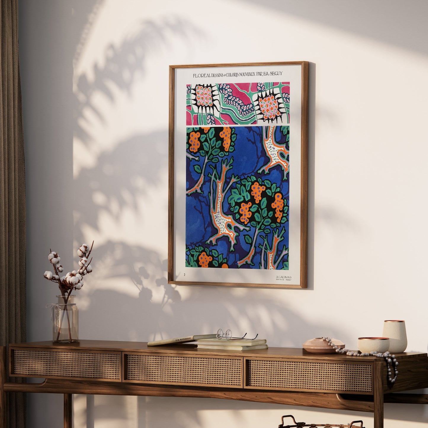 Premium Poster of Vibrant Floral Botanical Artwork Vintage Style Posters