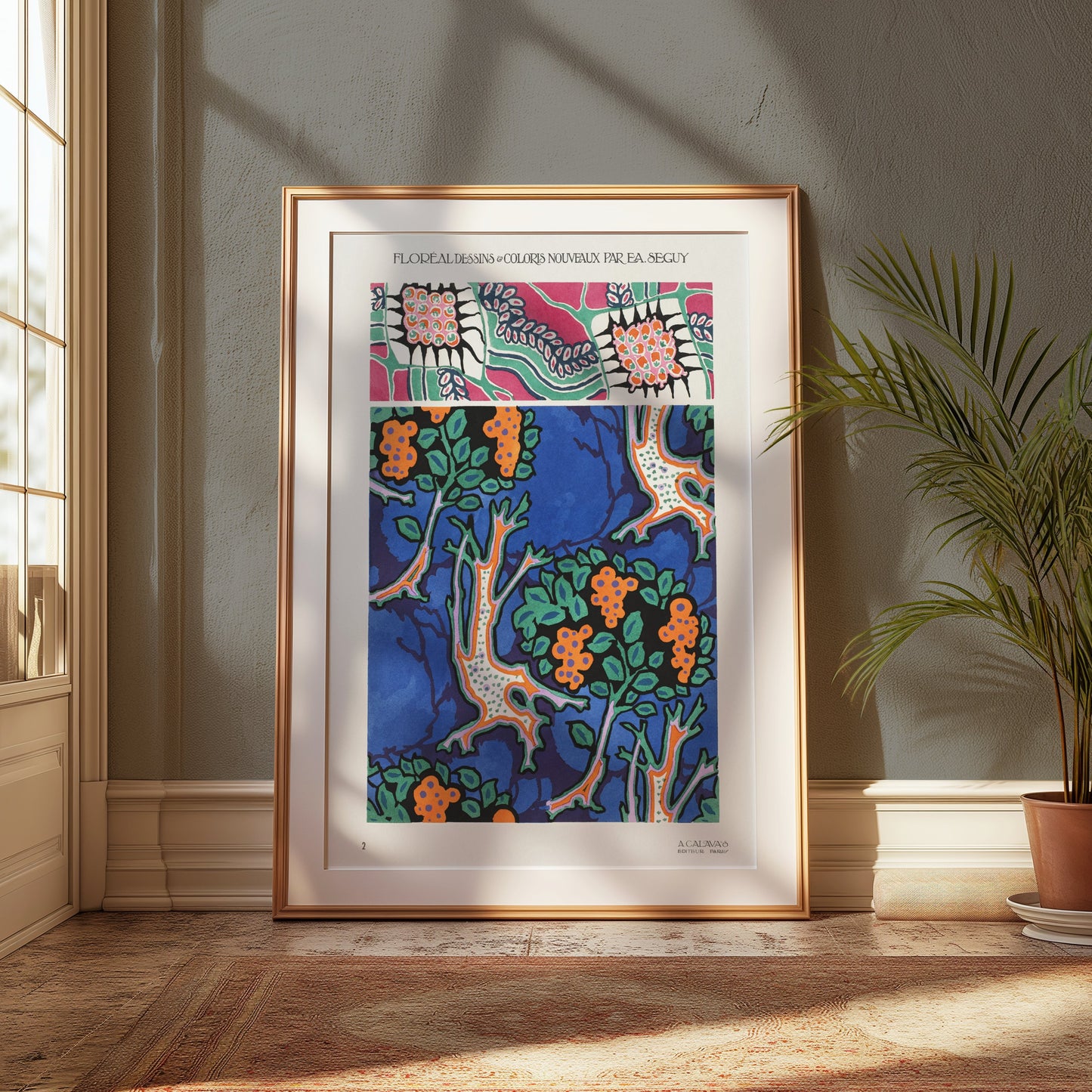 Premium Poster of Vibrant Floral Botanical Artwork Vintage Style Posters