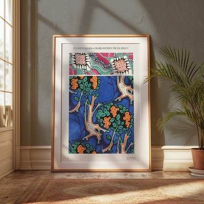 Premium Poster of Vibrant Floral Botanical Artwork Vintage Style Posters