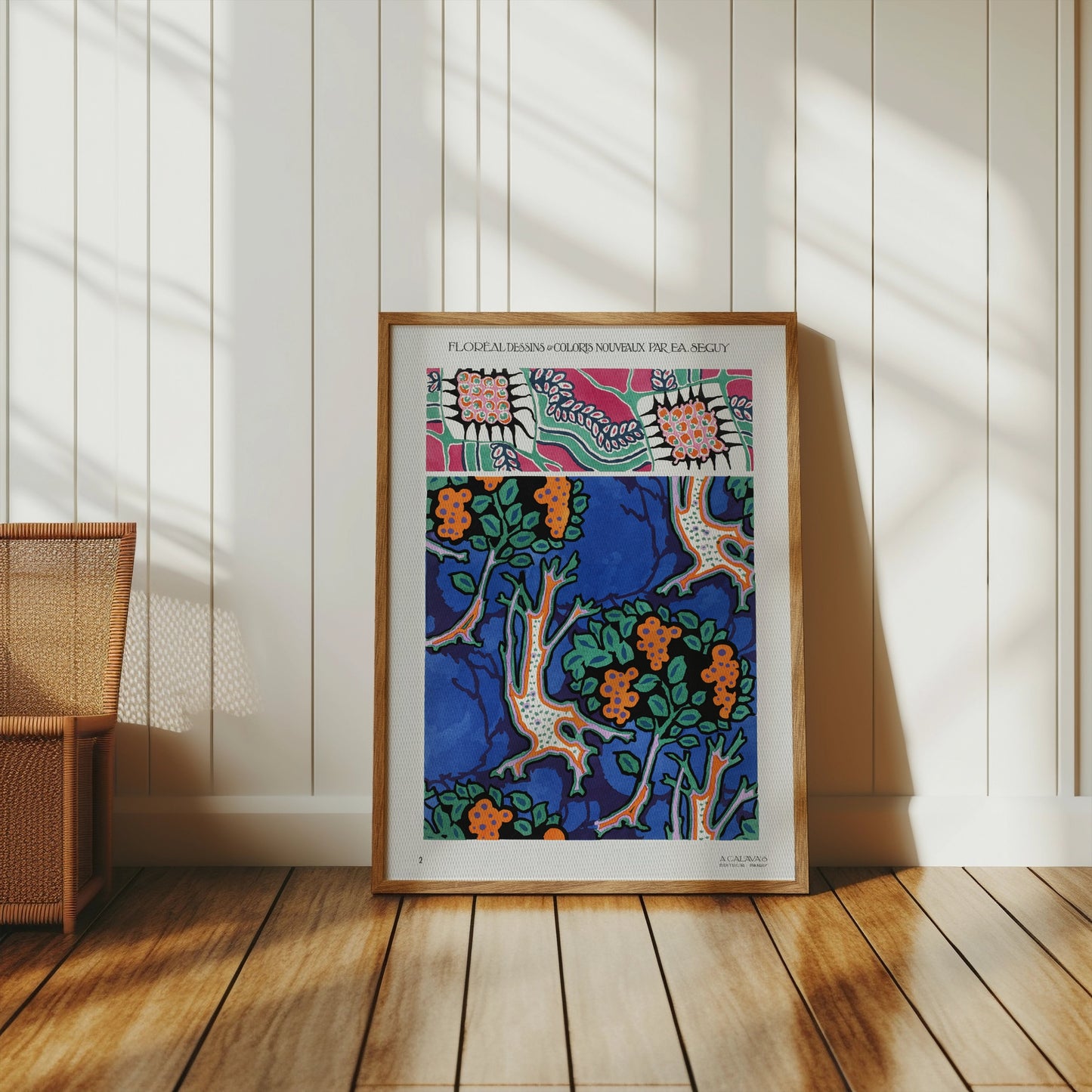 Premium Poster of Vibrant Floral Botanical Artwork Vintage Style Posters