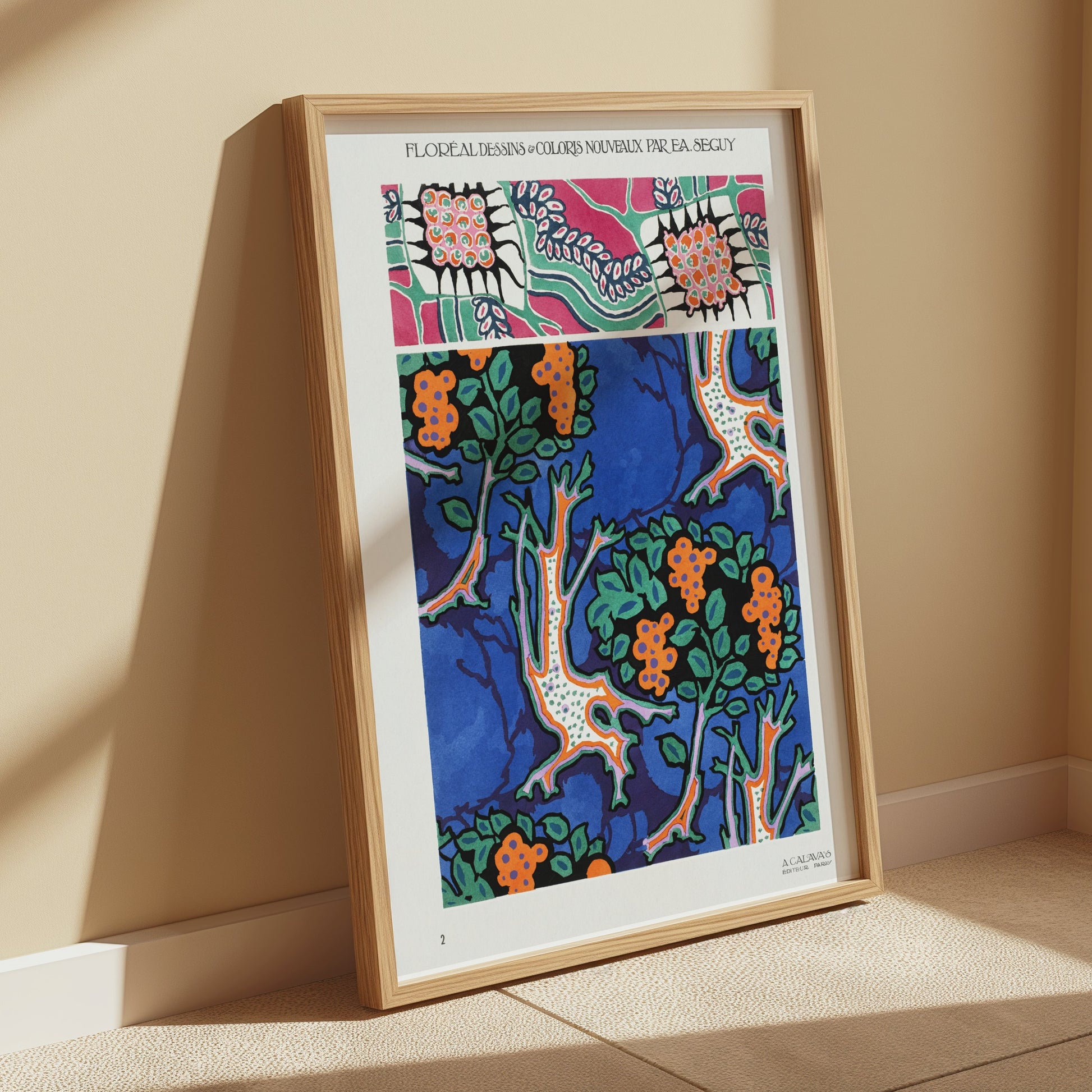 Premium Poster of Vibrant Floral Botanical Artwork Vintage Style Posters