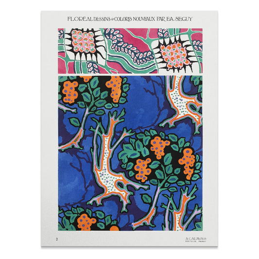 Premium Poster of Vibrant Floral Botanical Artwork Vintage Style Posters