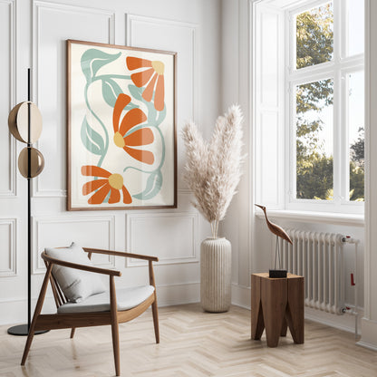 Premium Poster of Vibrant Floral Design Posters