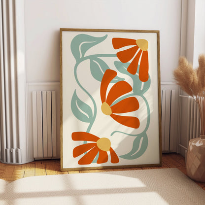 Premium Poster of Vibrant Floral Design Posters