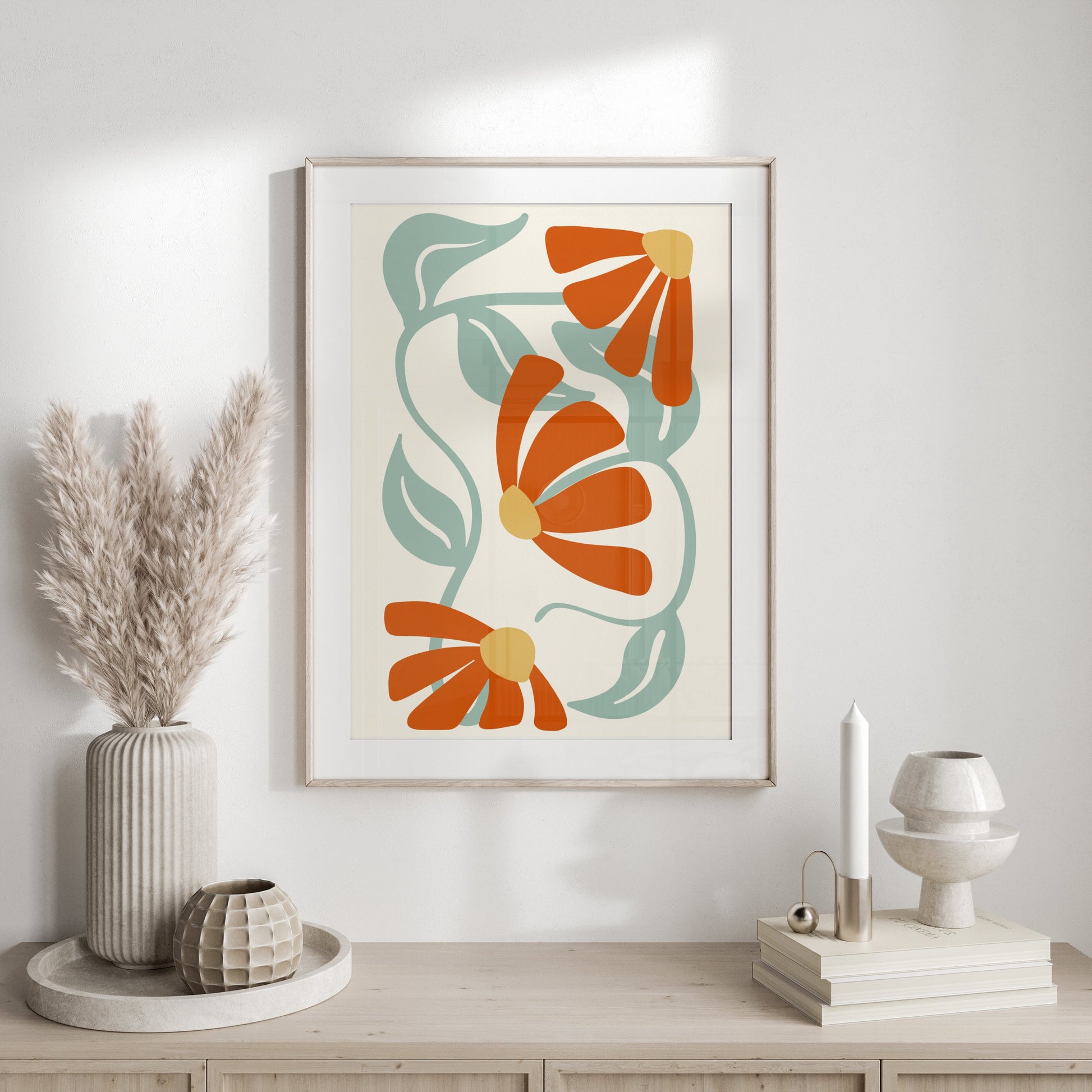 Premium Poster of Vibrant Floral Design Posters