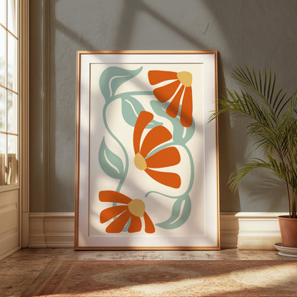 Premium Poster of Vibrant Floral Design Posters