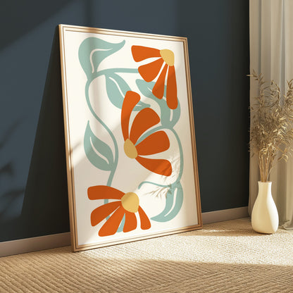 Premium Poster of Vibrant Floral Design Posters