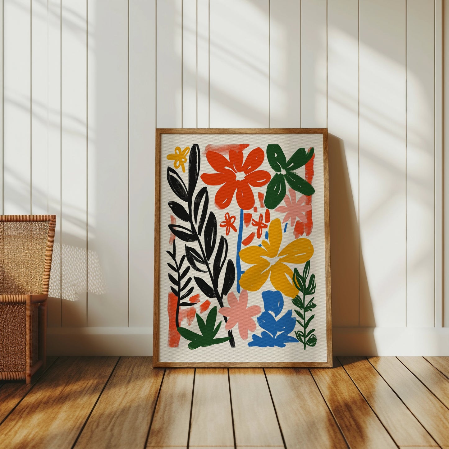 Premium Poster of Vibrant Floral Garden Art Colorful Flower Wall Posters