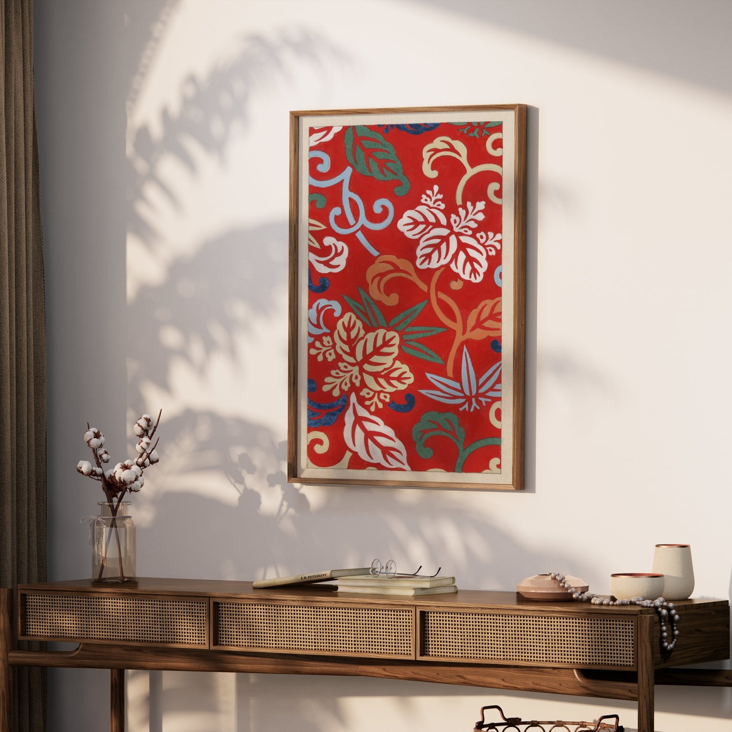 Premium Poster of Vibrant Floral Pattern Design Decorative Wall Posters