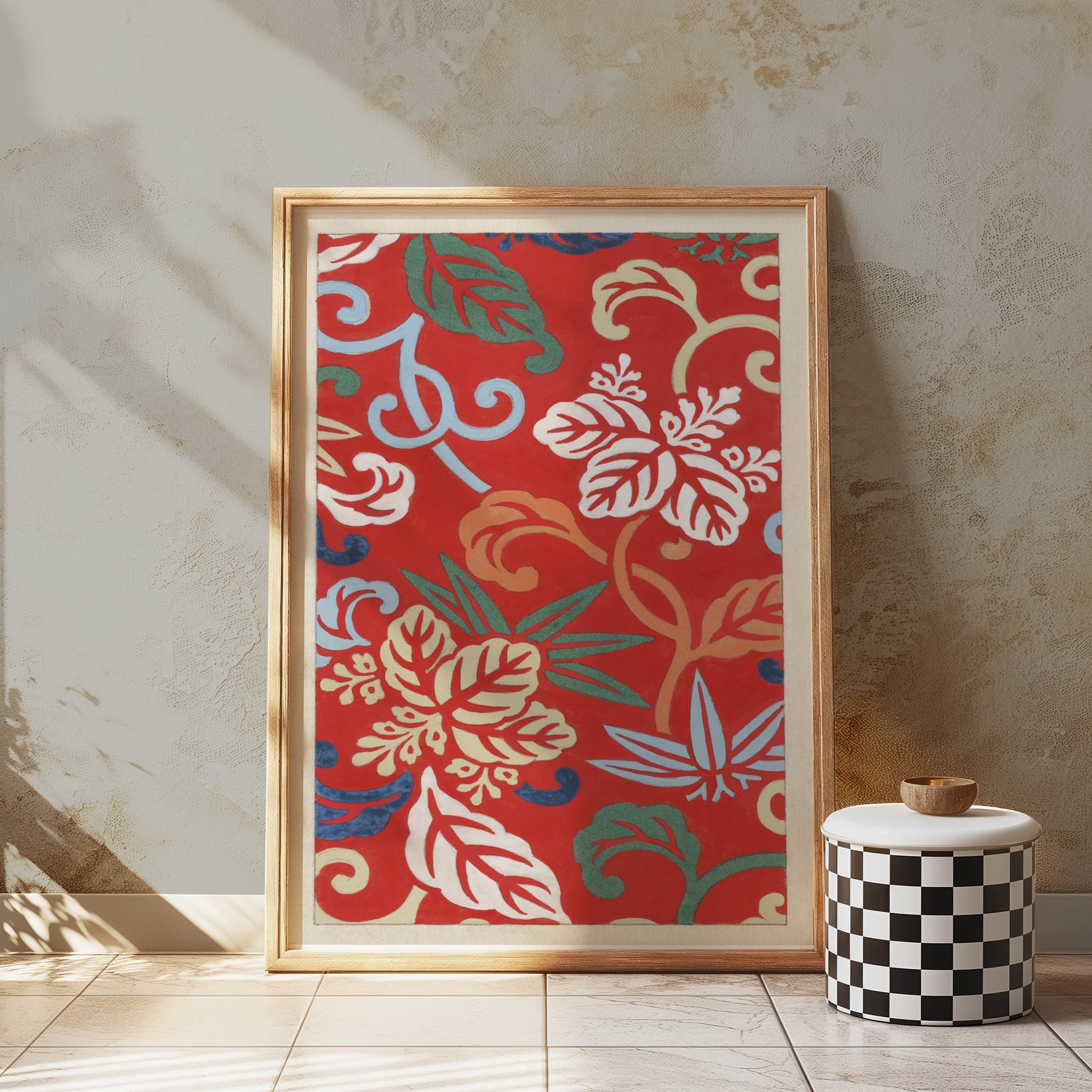 Premium Poster of Vibrant Floral Pattern Design Decorative Wall Posters