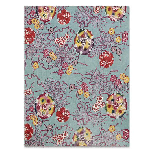 Premium Poster of Vibrant Floral Pattern Japanese Art Posters