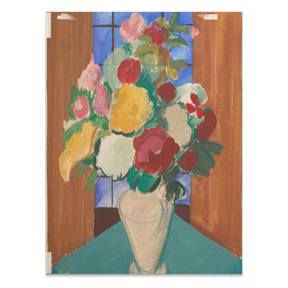 Premium Poster of Vibrant Floral Vase Art Display for Bright Spaces Posters