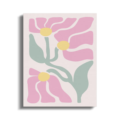 Premium Poster of Vibrant Floral Wall Art Canvas Wraps for Home Decor