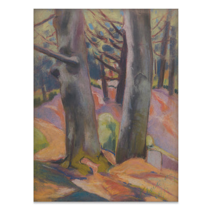 Premium Poster of Vibrant Forest Landscape with Trees Art Print Posters