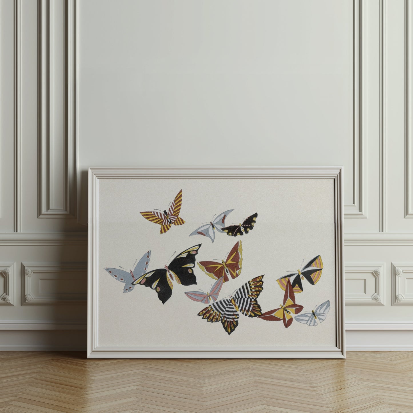 Premium Poster of Vibrant Japanese Butterfly Art Print Collection Posters